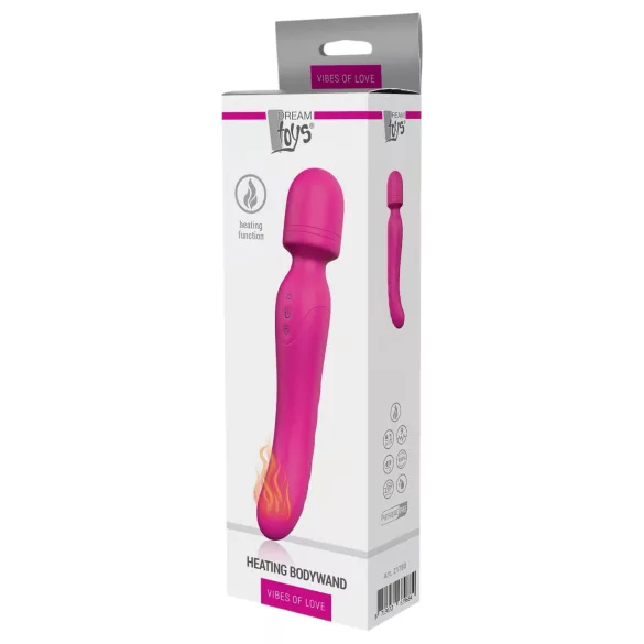Vibes of Love - vibrador varinha recarregável aquecedor massajador silicone rosa