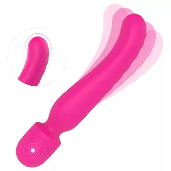 Vibes of Love - vibrador varinha recarregável aquecedor massajador silicone rosa