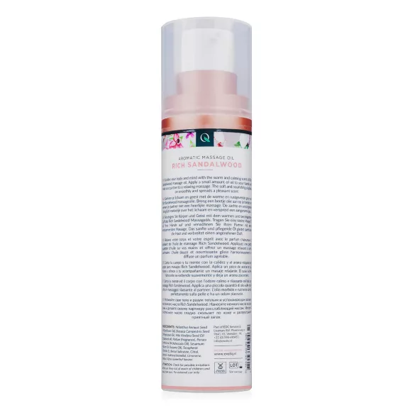 Exotiq - óleo de massagem perfumado - sândalo - 100ml