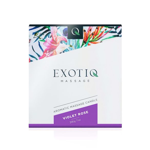 Exotiq - vela de massagem perfumada - aroma rosa - 200g