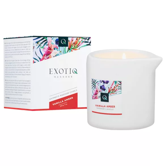 Exotiq - vela de massagem - baunilha âmbar - 200g