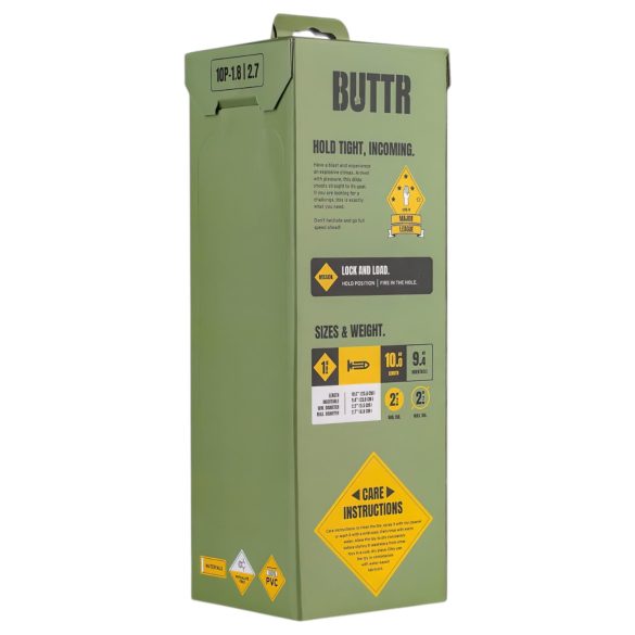 BUTTR - dildo grande com ventosa - preto