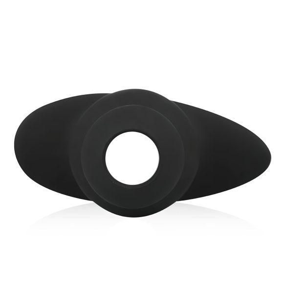 BUTTR Foxhole - plug anal oco - expandidor - silicone preto