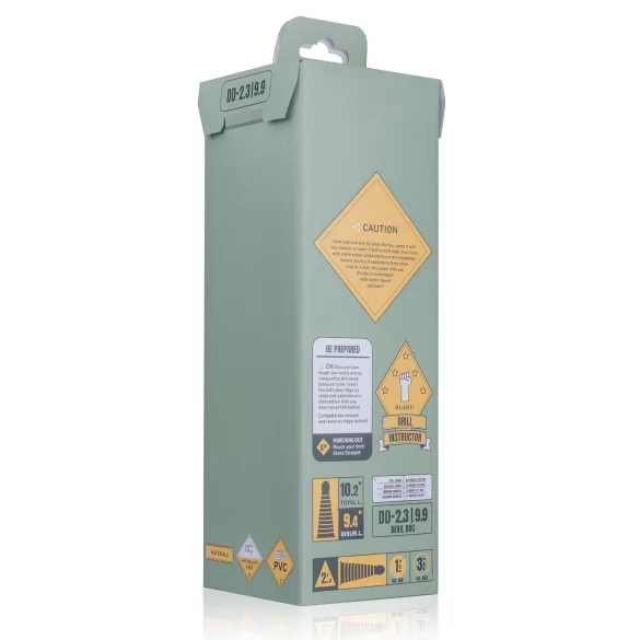 BUTTR Devil Dog - dildo com ventosa - preto