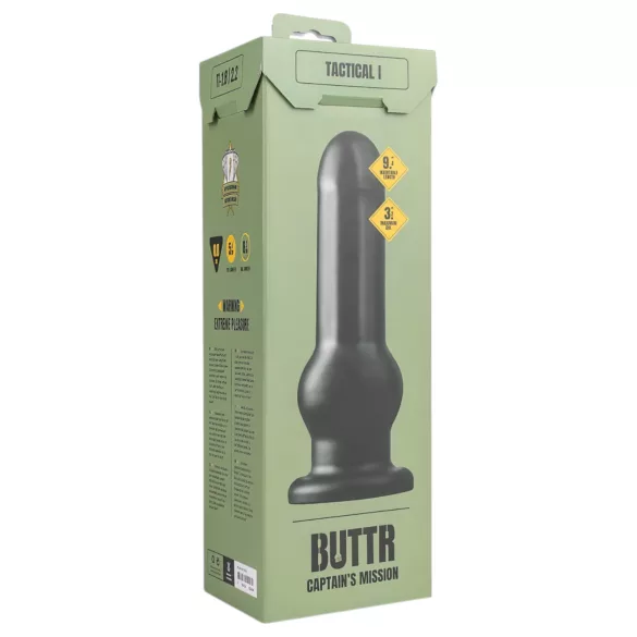 BUTTR Tactical I - dildo com ventosa - preto
