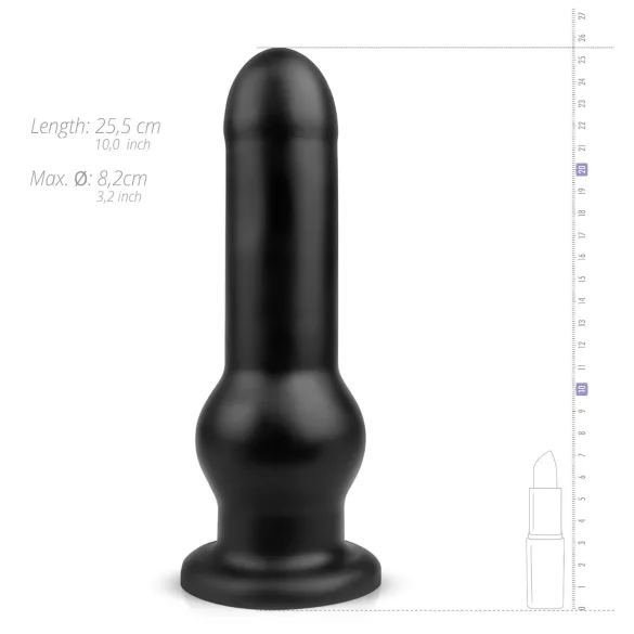 BUTTR Tactical I - dildo com ventosa - preto