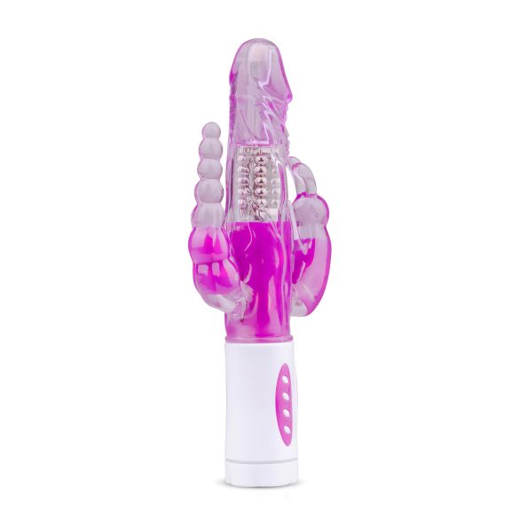 Easytoys Raving Rabbit - vibrador de 3 pontas (rosa)