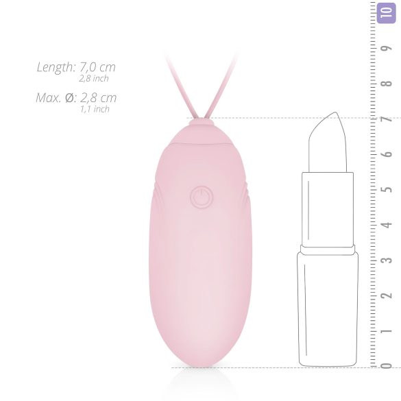 LUV EGG - vibrador bullet com controle remoto sem fio - recarregável - rosa