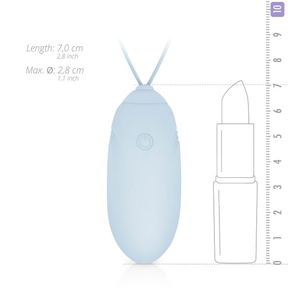 LUV EGG - ovo vibrador recarregável com controle sem fio - azul