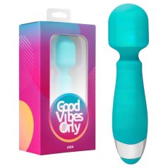   Good Vibes Aida - vibrador massageador resistente à água - silicone turquesa