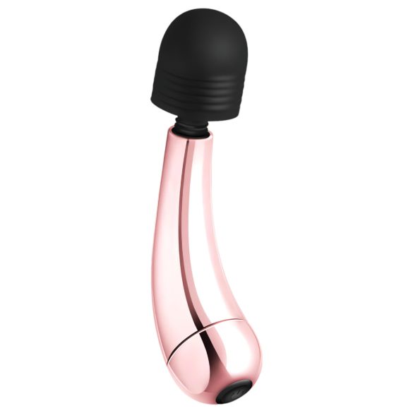 Rosy Gold - vibrador varinha mini curva - recarregável rosegold