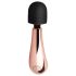 Rosy Gold - vibrador varinha mini curva - recarregável rosegold