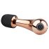 Rosy Gold - vibrador varinha mini curva - recarregável rosegold