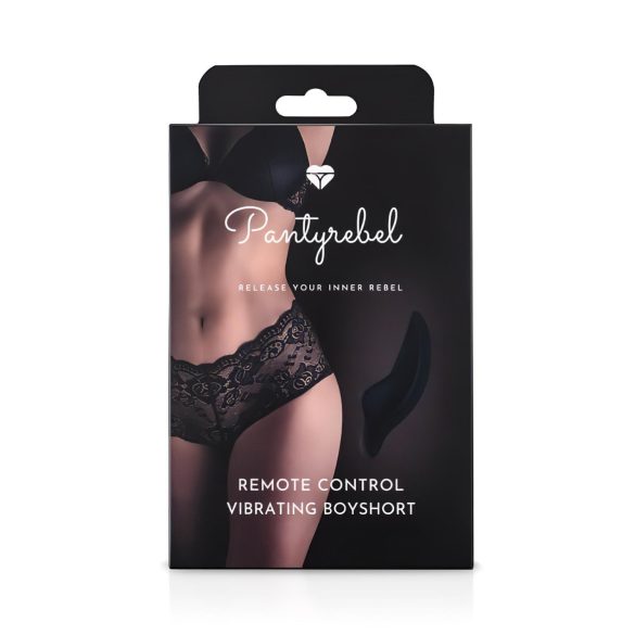 Pantyrebel - calcinha vibratória recarregável com controle remoto - preto (S-L)