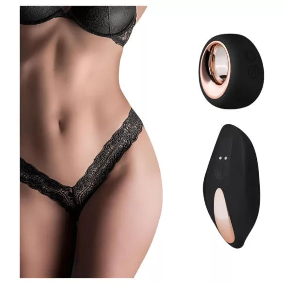 Pantyrebel - calcinha vibratória controle remoto recarregável - renda preta S-L