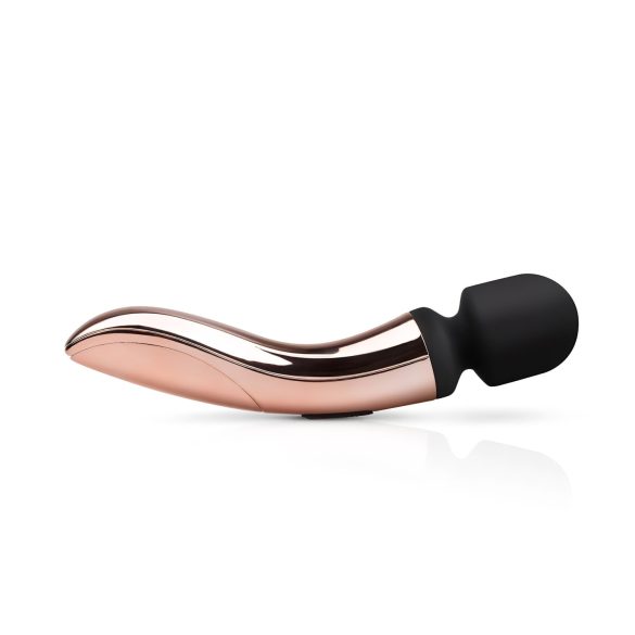 Rosy Gold - vibrador varinha recarregável curva - rosa dourado
