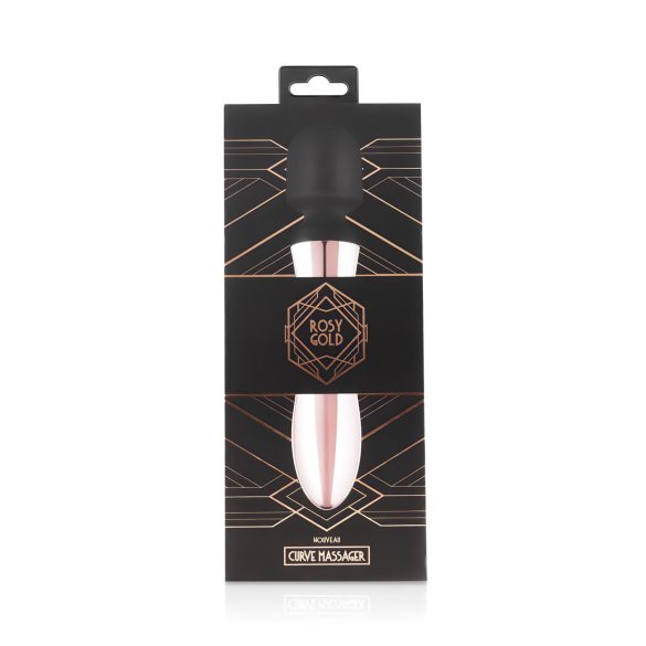 Rosy Gold - vibrador varinha recarregável curva - rosa dourado