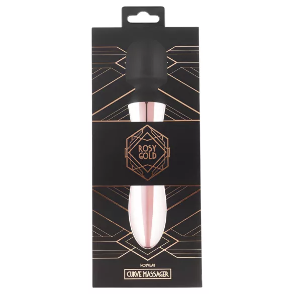 Rosy Gold - vibrador varinha recarregável curva - rosa dourado
