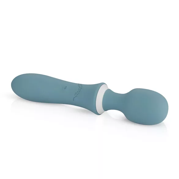 Bloom Orchid Wand - vibrador massageador recarregável - silicone turquesa