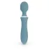 Bloom Orchid Wand - vibrador massageador recarregável - silicone turquesa