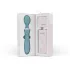 Bloom Orchid Wand - vibrador massageador recarregável - silicone turquesa