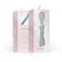 Bloom Orchid Wand - vibrador massageador recarregável - silicone turquesa