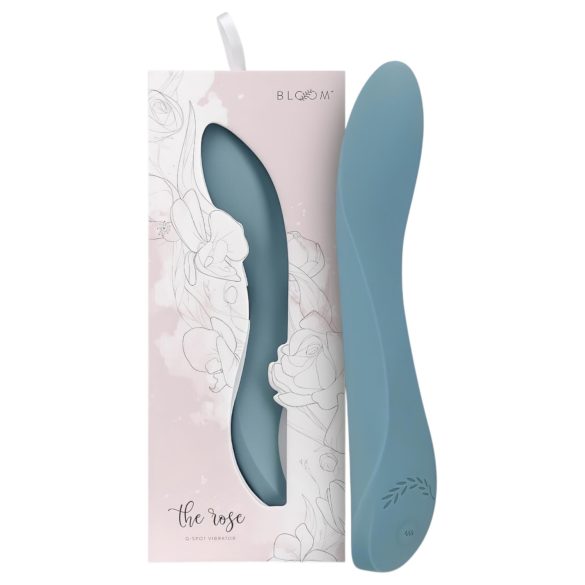 Bloom Rose - vibrador ponto G recarregável silicone turquesa