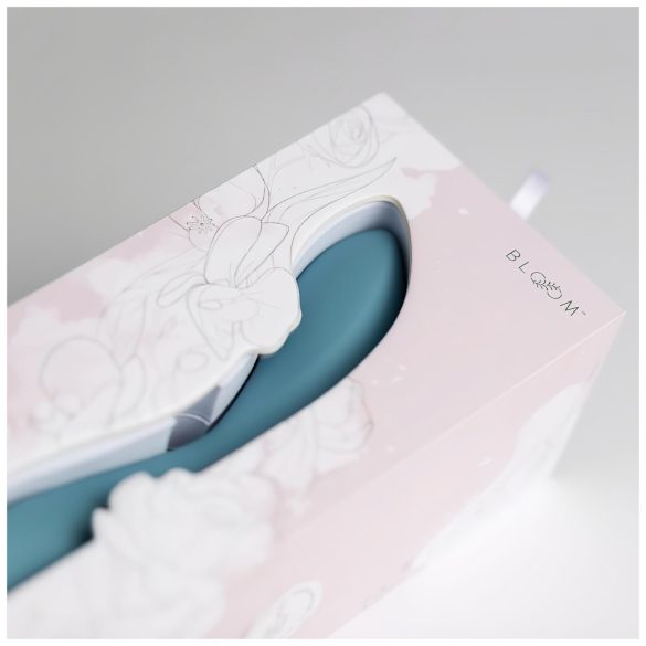 Bloom Rose - vibrador ponto G recarregável silicone turquesa