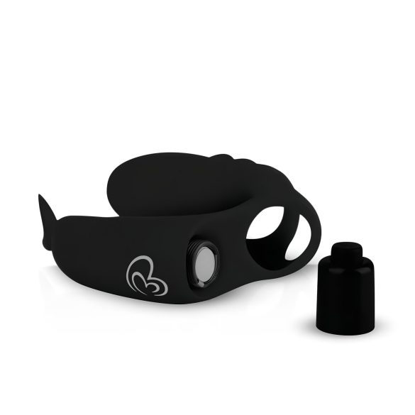 Easytoys Finger - vibrador de dedo 2 em 1 - silicone preto