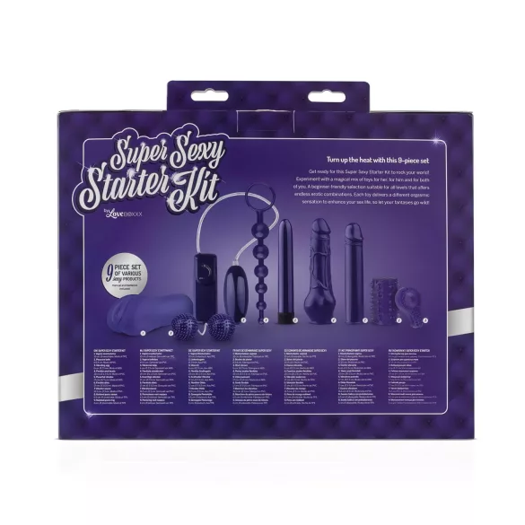 LoveBoxxx Super Sexy - kit vibrador 9 peças