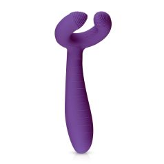   Easytoys - vibrador casal recarregável à prova d’água - lilás