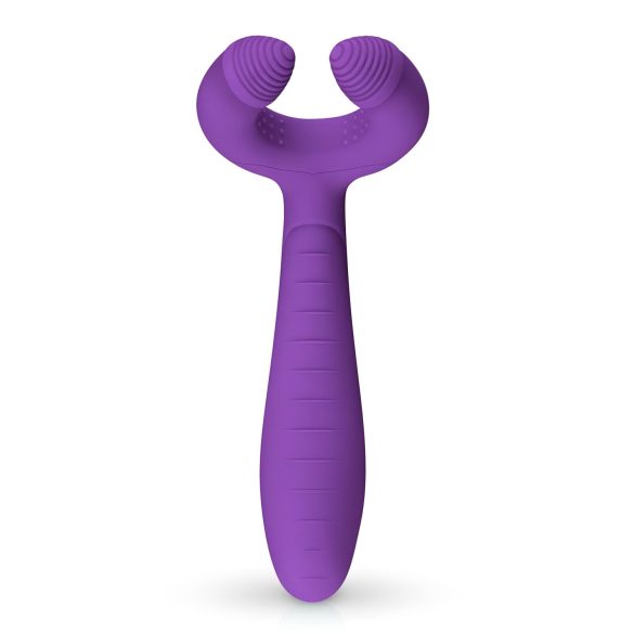 Easytoys - vibrador casal recarregável à prova d’água - lilás