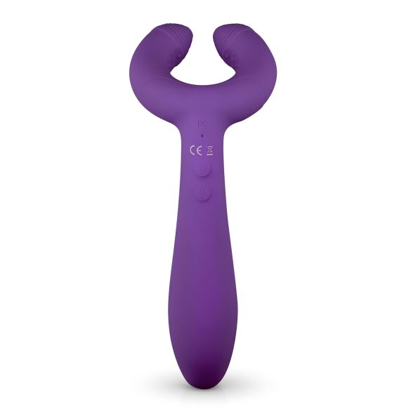 Easytoys - vibrador casal recarregável à prova d’água - lilás
