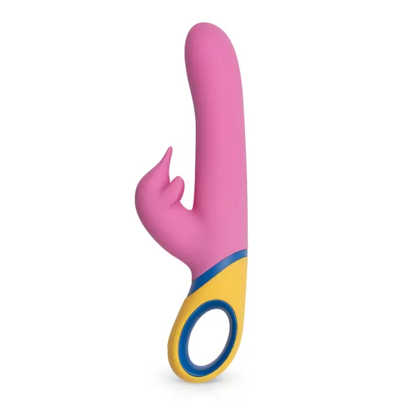 PMV20 Copy Dolphin - vibrador com clitoral rotativo - silicone rosa