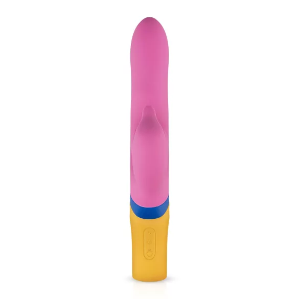 PMV20 Copy Dolphin - vibrador com clitoral rotativo - silicone rosa