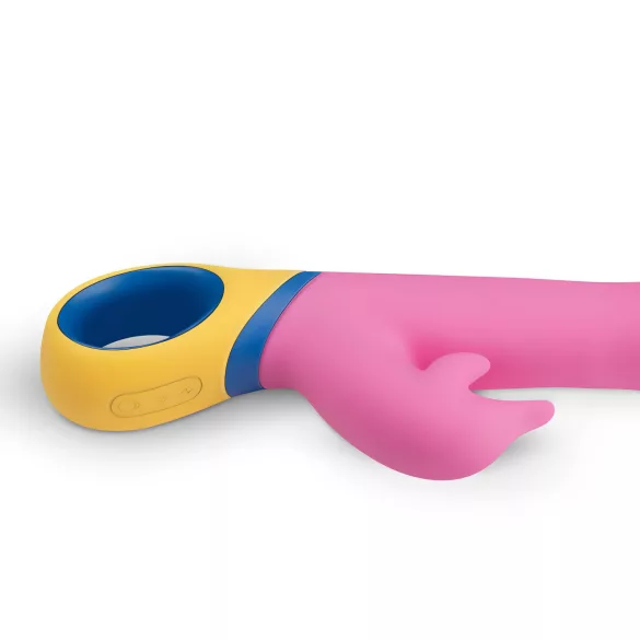 PMV20 Copy Dolphin - vibrador com clitoral rotativo - silicone rosa