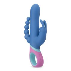 PMV20 Vice Double - vibrador rotativo triplo - silicone azul