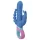 PMV20 Vice Double - vibrador rotativo triplo - silicone azul