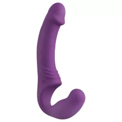   Easytoys - vibrador strapless recarregável sem cinta - silicone roxo
