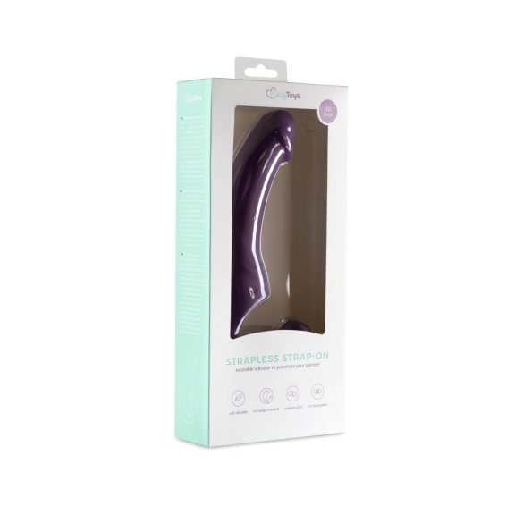 Easytoys - vibrador strapless recarregável sem cinta - silicone roxo
