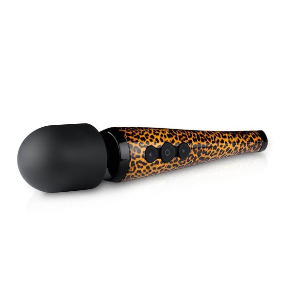 Panthra Shaka Wand - vibrador massageador recarregável - leopardo preto