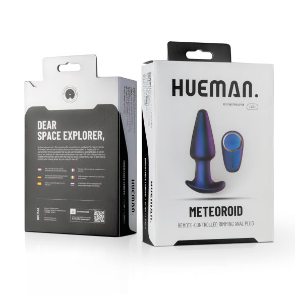 Hueman Meteoroid - vibrador anal com pérolas rotativas e controle remoto - lilás