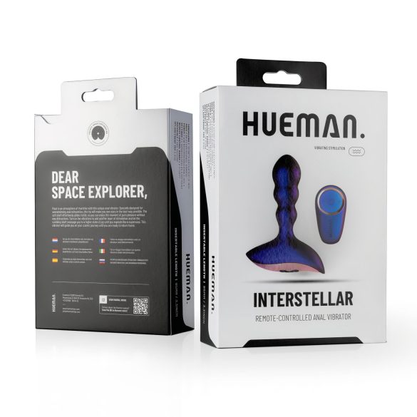 Hueman Interstellar - vibrador anal ondulado (roxo)
