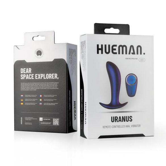 Hueman Uranus - vibrador anal recarregável com rádio (roxo)