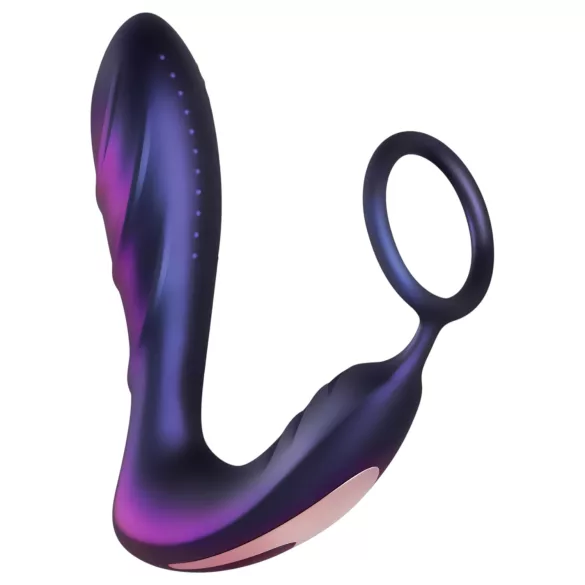 Hueman Black Hole - vibrador anal com controlo remoto e anel peniano (roxo)