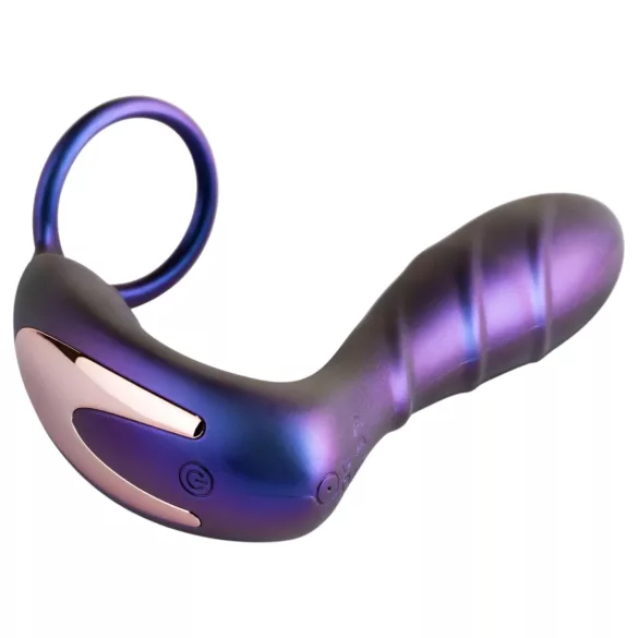 Hueman Black Hole - vibrador anal com controlo remoto e anel peniano (roxo)