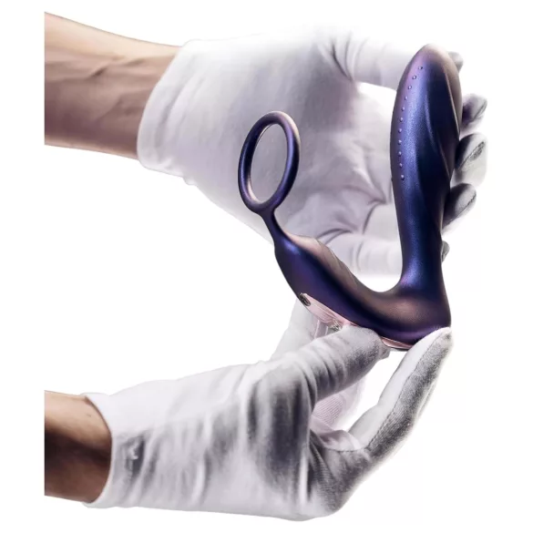 Hueman Black Hole - vibrador anal com controlo remoto e anel peniano (roxo)