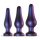 Hueman Comets - plug anal silicone - kit 3 peças - roxo