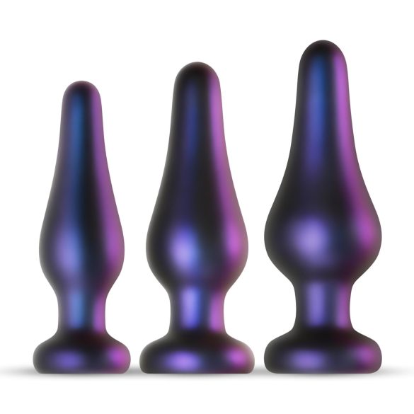 Hueman Comets - plug anal silicone - kit 3 peças - roxo