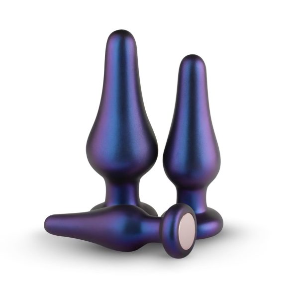 Hueman Comets - plug anal silicone - kit 3 peças - roxo
